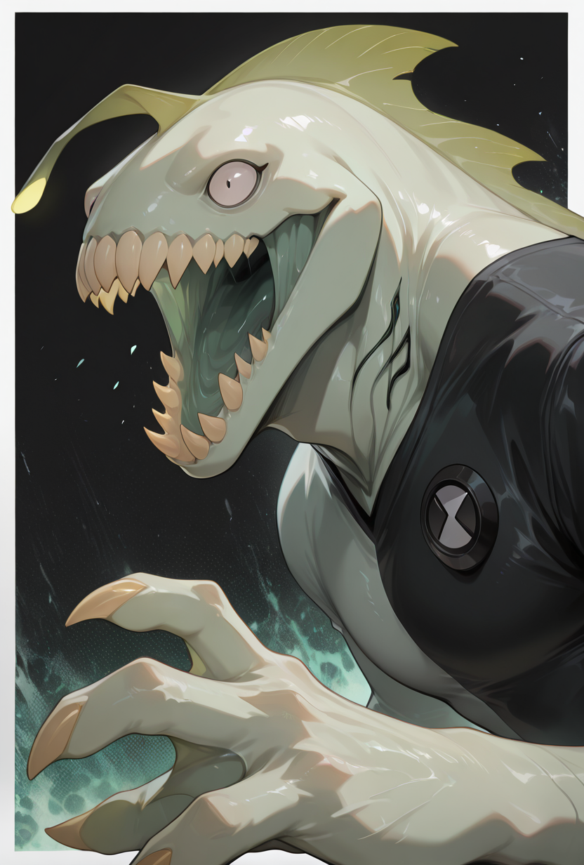 22987-4023462578-_lora_ripjaws-08_1_ ripjaws, sharp teeth, solo, claws, 1boy, light green skin, upper body,, masterpiece, best quality, amazing q.png